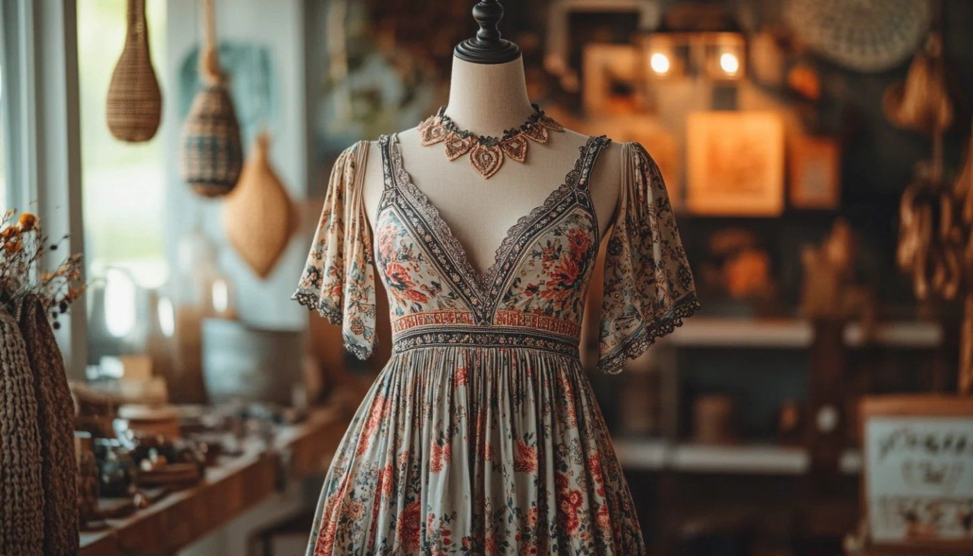 Wie man ein Boho-Kleid für jede Jahreszeit stylt